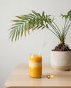 KAYYY - Can Glass Tumbler with Bamboo Lid & Straw