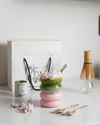 KAYYY - Bubble Glass Tumbler with Bamboo Lid & Straw