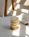 KAYYY - Bubble Glass Tumbler with Bamboo Lid & Straw