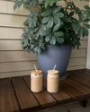 KAYYY - Can Glass Tumbler with Bamboo Lid & Straw