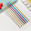 Reusable Stainless Steel Metal Straw | 8.5" Drink Straw with Cleaning Brush