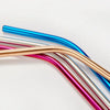 Reusable Stainless Steel Metal Straw | 8.5" Drink Straw with Cleaning Brush