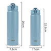 TYESO Stainless Steel Thermos with Straw | 600ml & 750ml
