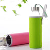 550ml Minimalist Glass Water Bottle | Shatterproof Sleeve & Lanyard
