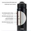 TYESO Stainless Steel Thermos with Straw | 600ml & 750ml