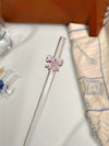 Cute Pink Bowknot Glass Straws | Reusable