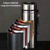 Smart LED Temperature Display Thermos | 500ml & 1L Stainless Steel Vacuum Flask