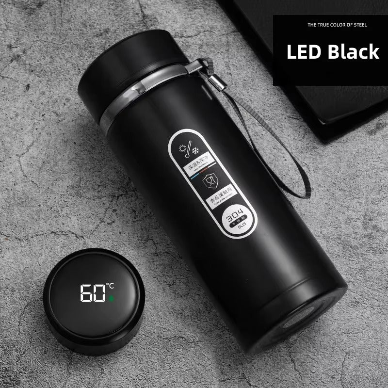 Smart LED Temperature Display Thermos | 500ml & 1L Stainless Steel Vacuum Flask