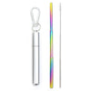 Portable Telescopic Metal Straw Set | Reusable Stainless Steel Travel Straw & Case